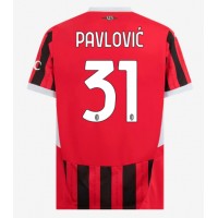 AC Milan Strahinja Pavlovic #31 Hemmatröja 2024-25 Korta ärmar